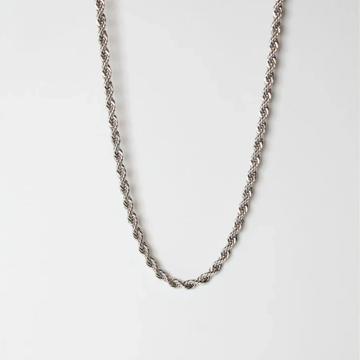 Rope Neck Chain Silver