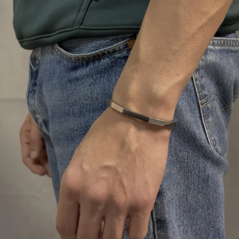 Titan Hex™ Stainless Steel Bracelet – Bold & Modern Design