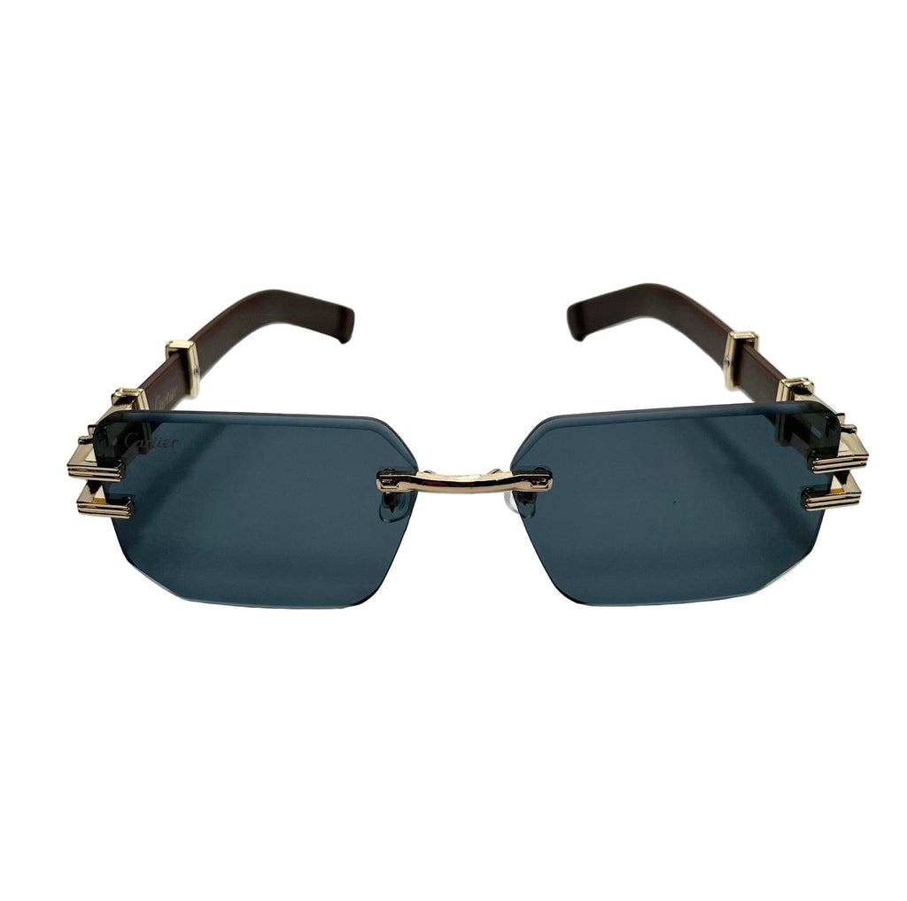 Cartier Wide Frame Rimless Glasses