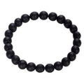 Black Onyx Bracelet Matte Round Size 8mm 10mm 7.5" Length
