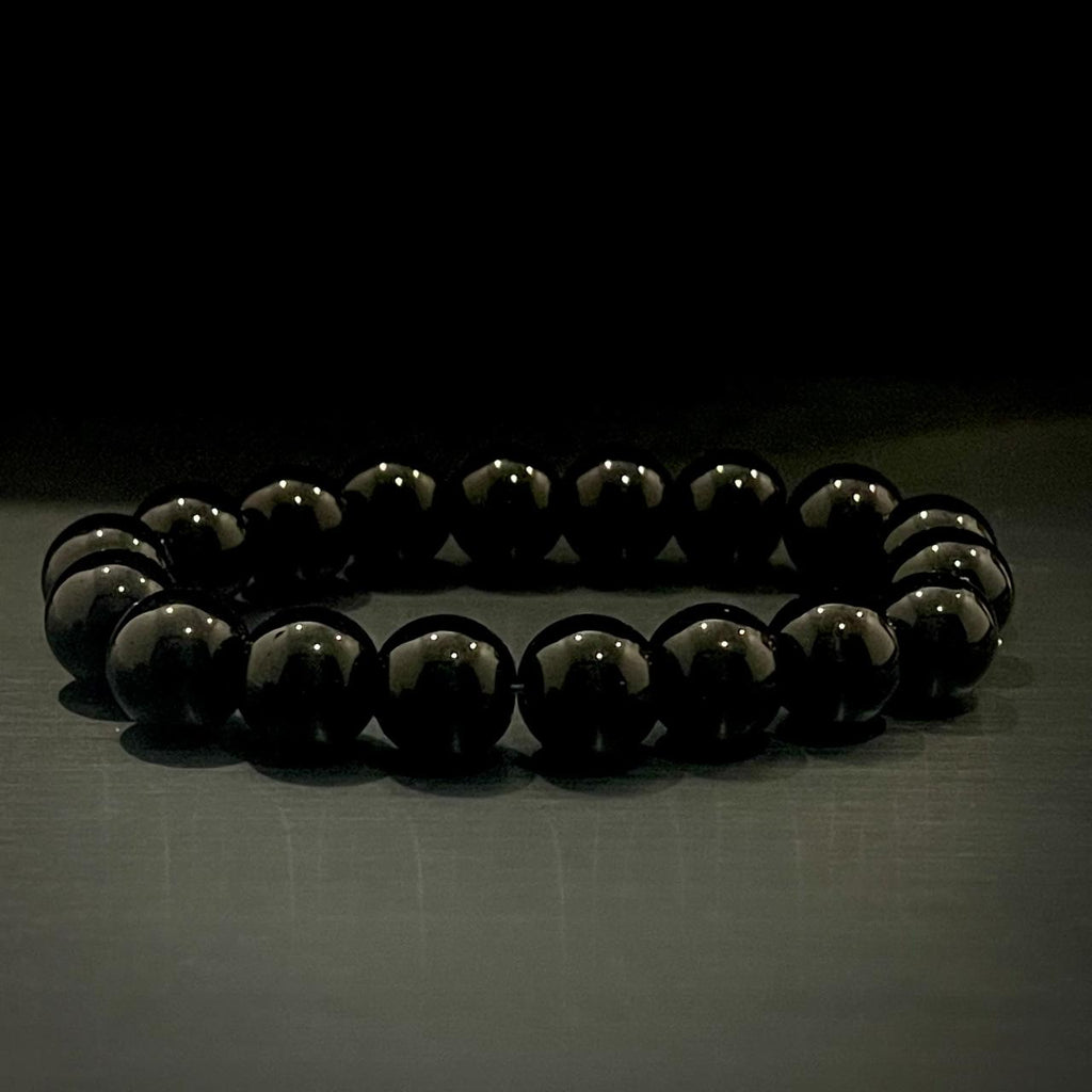 Black Beads Bracelet Stylish Shiny