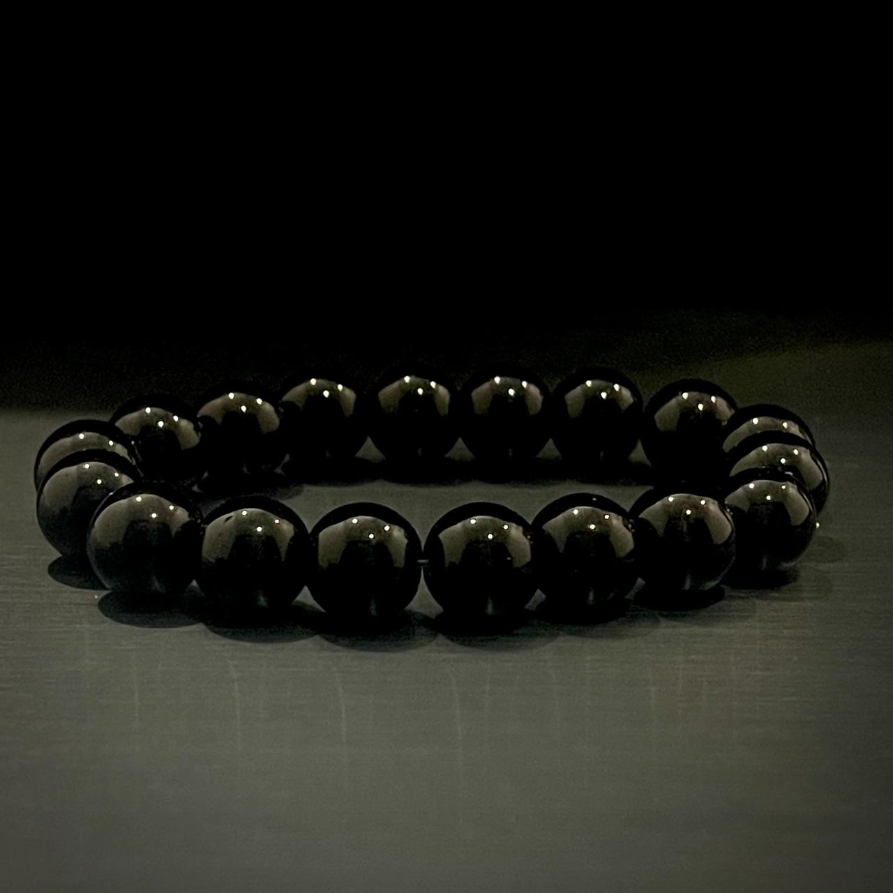 Black Beads Bracelet Stylish Shiny