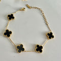 Clover Charm Bracelet (Black)
