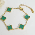 Clover Charm Bracelet (Green)