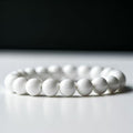 White Onyx Beaded Stretch Bracelet