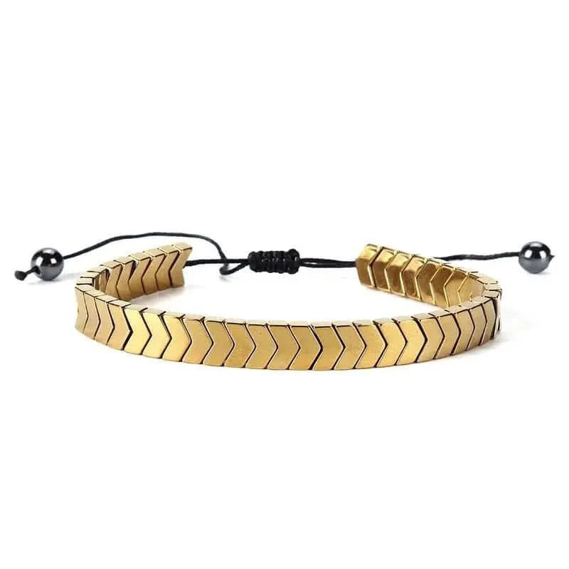 Arrow-Design Gold Bracelet